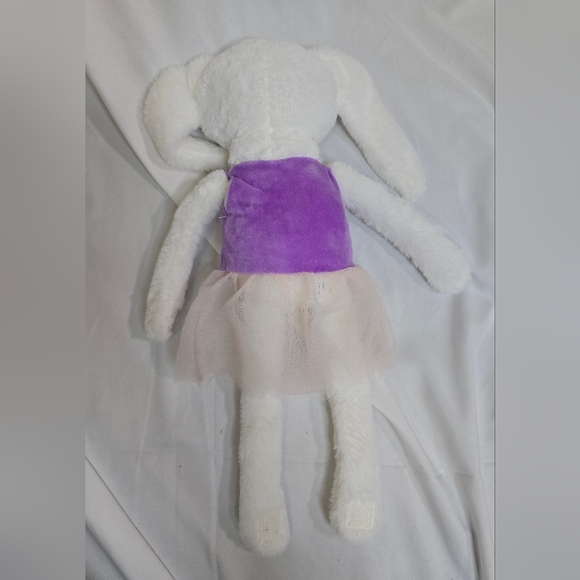 Ballerina Bunny Rabbit Soft Plush Stuffed Toy Velcro Hands - Picture 7 of 8
